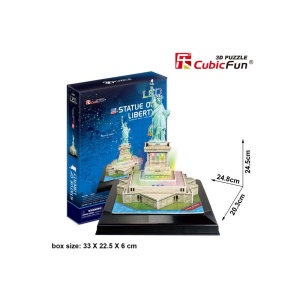 Cubic Fun - Puzzle 3D Led Statuia Libertatii 37 Piese - Img 2
