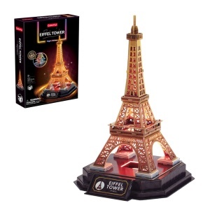 CUBICFUN - PUZZLE 3D TURNUL EIFFEL EDITIE LUMINOASA 51 PIESE - Img 5