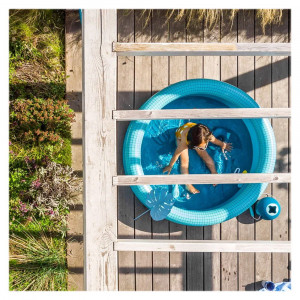 Dippy, piscina gonflabila, 120 cm, albastru, Quut Toys - Img 4