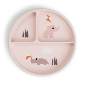 Farfurie compartimentata StickStay Done by Deer Playground Powder