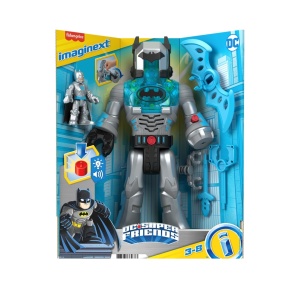 FISHER PRICE IMAGINEXT DC SUPER FRIENDS ROBOT BATMAN IN COSTUM GRI 30CM - Img 1