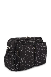 Geantă pentru scutece și accesorii bebe, DuoPack, Carry Bliss, wave negru - Img 4