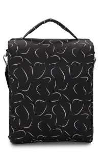 Geantă pentru scutece și accesorii bebe, SnapPack, Carry Bliss, wave negru - Img 7