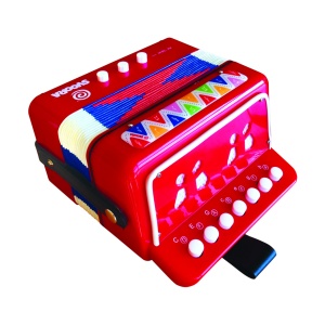 Instrument muzical acordeon rosu, Svoora - Img 3