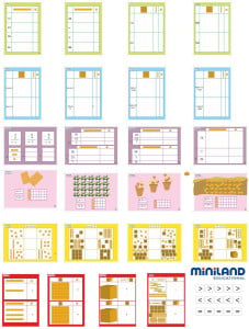 Joc educativ Baza 10 Set 121 piese la cutie Miniland