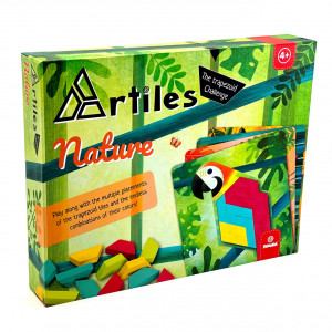 Joc educativ tip mozaic cu forme trapezoidale, Natura - Img 1