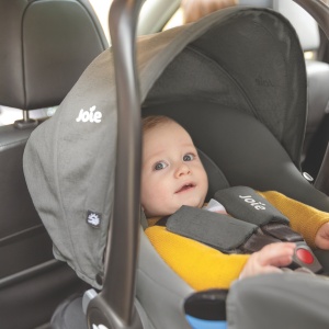 Joie - Scoica auto i-Snug 2 cu tetiera reglabila, 40-75 cm, Raven, testata ADAC si certificata R129 - Img 2
