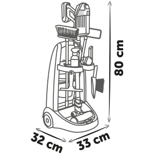 Jucarie Smoby Set curatenie cu troller si aspirator electronic Rowenta negru - Img 2