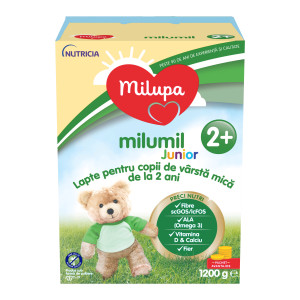 Lapte praf Milupa Milumil Junior 2+, 1200g, 2ani+ - Img 1