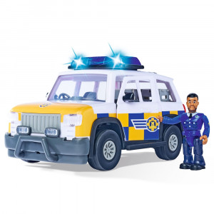 Masina de politie Simba Fireman Sam Police Car cu figurina Malcolm si accesorii - Img 2