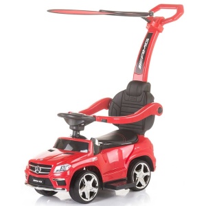 Masinuta de impins cu copertina Chipolino Mercedes Benz GL63 AMG red - Img 2