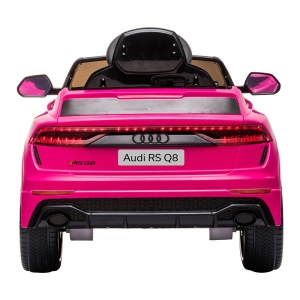 Masinuta electrica Chipolino Audi RS Q8 cu scaun din piele si roti EVA pink - Img 3