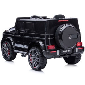 Masinuta electrica Chipolino SUV Mercedes G63 AMG cu scaun din piele si roti EVA black - Img 7