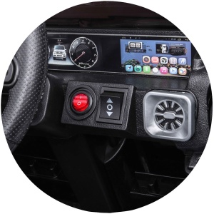 Masinuta electrica Chipolino SUV Mercedes G63 AMG cu scaun din piele si roti EVA black - Img 12