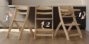 Neno Pino – Scaun de masa din lemn 2 in 1 - Img 11
