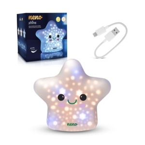 Neno Shine – lampă de noapte din silicon pentru copii, în formă de stea