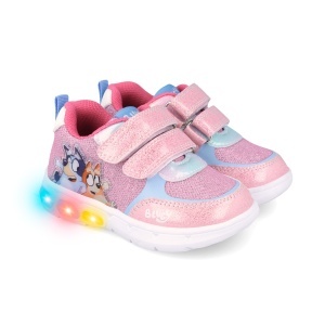 Pantofi sport Bluey, roz cu LED, 262860, Garvalin
