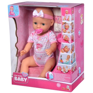 Papusa Simba New Born Baby, Baby Doll 43 cm cu accesorii - Img 9