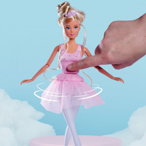 Papusa Simba Steffi Love Dancing Ballerinas 29 cm cu figurina - Img 6