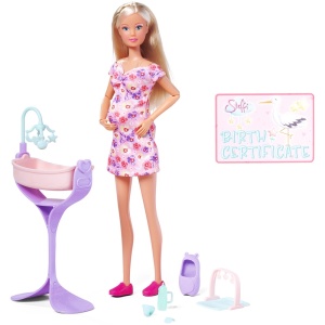 Papusa Simba Steffi Love Hello Baby 29 cm cu accesorii - Img 3