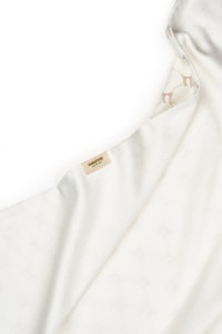 Paturica pentru nou nascut, 100% bumbac organic, Bow, BabyCosy, stone - Img 4