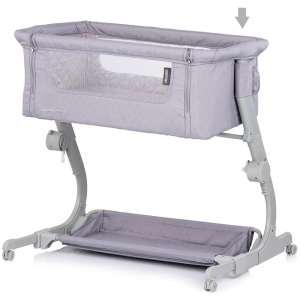 Patut co-sleeper Chipolino Eleganza cu laterala culisanta cloud - Img 4