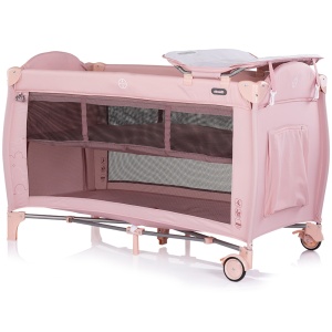 Patut pliabil Chipolino Bella powder pink - Img 2