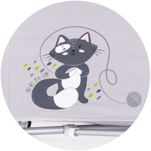 Patut pliabil Chipolino Relax cloud cu laterala culisanta - Img 4