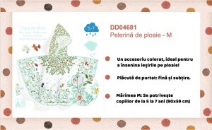 Pelerina de ploaie Flori si pasari, Djeco - Img 4