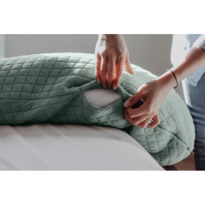 Perna gravida Beaba Big Flopsy 170 cm Fleur de Coton Sage Green - Img 3
