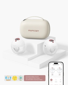 Pompa de san Momcozy Hands-free dubla M5 Smart Red, control prin aplicatie - Img 1