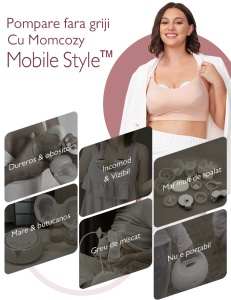 Pompa de san Momcozy Hands-free dubla M6 Rosie - Img 2