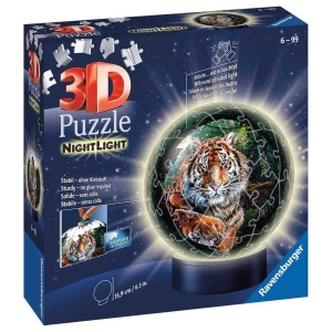 Puzzle 3D Luminos Tigru, 72 Piese - Img 2