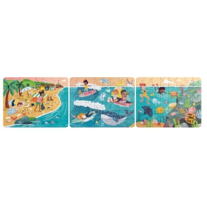 Puzzle pentru copii Prietenii Oceanului (3 in 1) si joc storytelling - Img 1