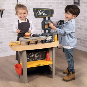 Restaurant pentru copii Smoby Food Corner negru - Img 10