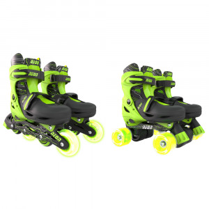 Role 2 in 1 Neon Combo Skates marime 30-33 Green - Img 2