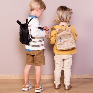Rucsac pentru copii matlasat Childhome My First Bag Negru - Img 4