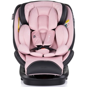 Scaun auto Chipolino Hypnotic I-Size 40-150 cm cu sistem Isofix si sezut rotativ pink marshmallow - Img 2
