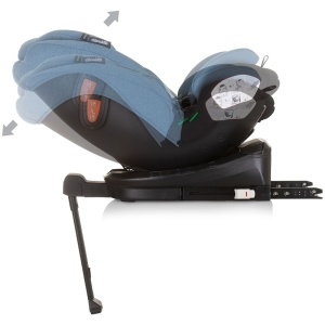 Scaun auto Chipolino Tourino I-Size 40-150 cm blue cu sistem Isofix - Img 8
