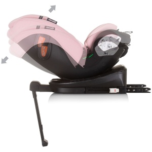 Scaun auto Chipolino Tourino I-Size 40-150 cm flamingo cu sistem Isofix - Img 8