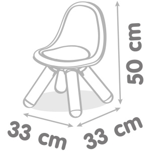 Scaunel cu spatar pentru copii Smoby albastru - Img 2