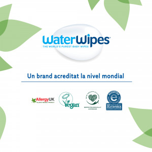 Servetele umede Biodegradabile Water Wipes, 4 pachete x 60 buc, 240 buc - Img 3