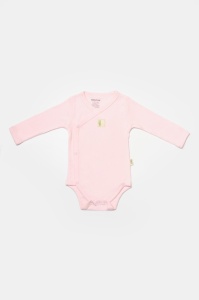 Set 4 piese:body, pantaloni, baveta si caciulita Bamboo, roz, BabyCosy, 50% bumbac+50%bambus