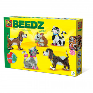 Set creativ copii - Margele de calcat cu Animale Beedz - Img 1