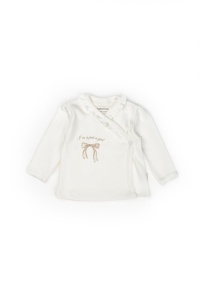Set de 10 piese pentru nou nascut, Bow, stone, 100% bumbac organic, BabyCosy - Img 4