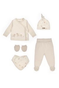 Set de 5 piese pentru nou nascut, Lamb, BabyCosy - Img 2