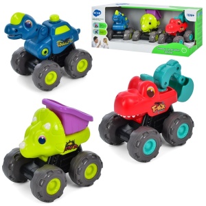 SET VEHICULE DINOZAURI CU SISTEM PULL-BACK - Img 1