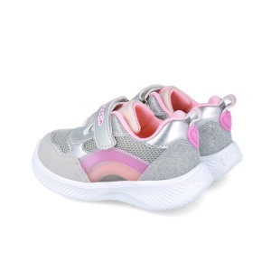 Sneakers cu leduri si curcubeu Garvalin 252801, argintiu