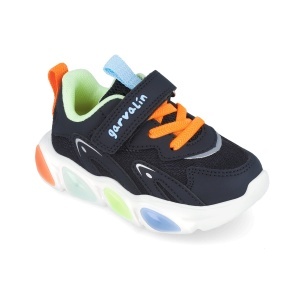 Sneakers cu luminite Garvalin 251808, albastru - Img 4