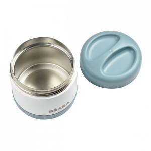 Termos alimente Beaba Thermo-Portion 500 ml White Blue - Img 3